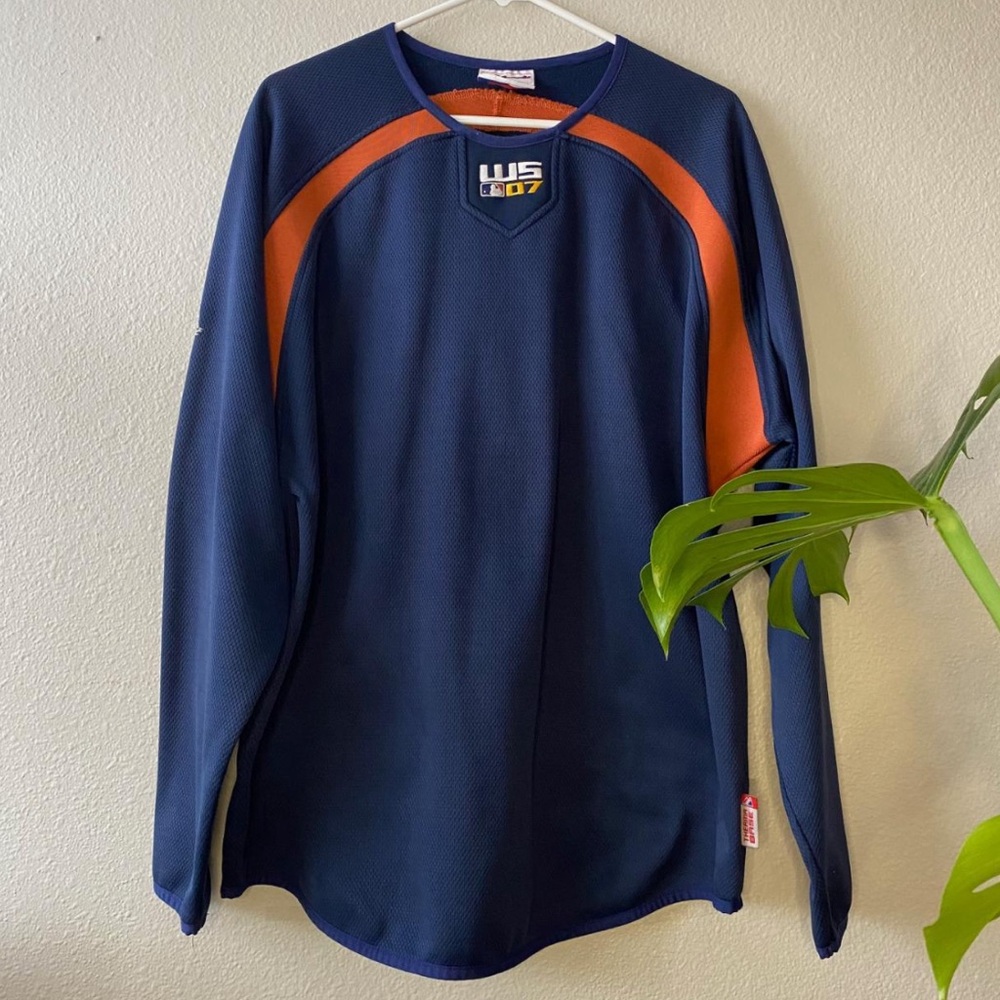 World Series Authentic Warm-Up Long Sleeve Jersey White Sox